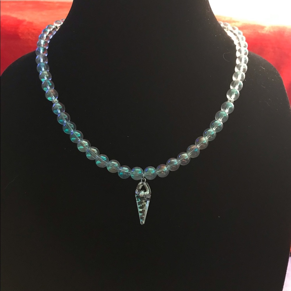 Angel Aura & Swarovski Crystal Necklace
